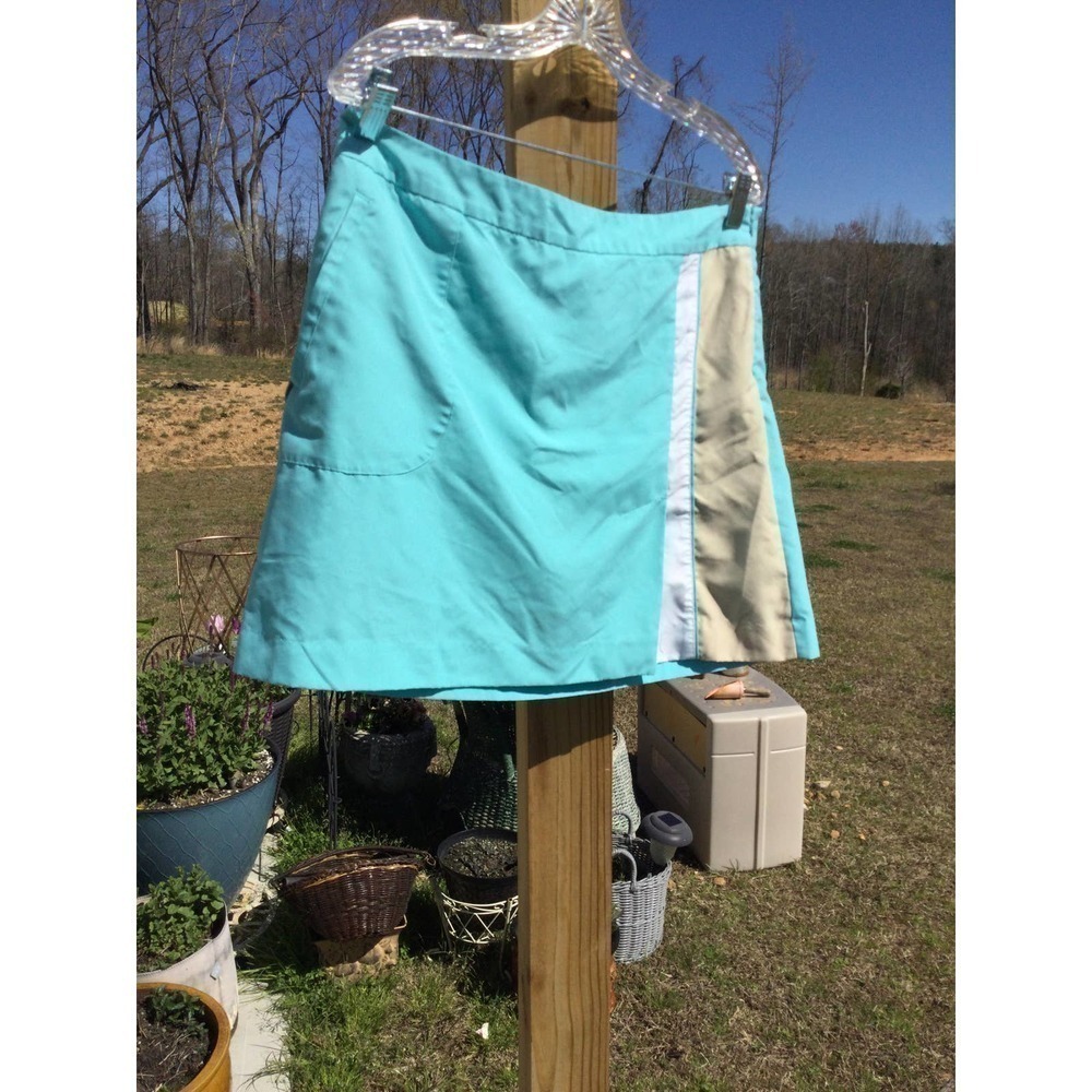IZOD XFG size 10 Golf skort teal pleated pocket tennis sport athleisure athletic